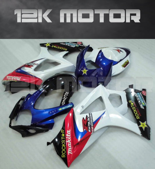White and Blue Design Fairing Fit for SUZUKI GSXR 1000 2007 2008 Aftermarket Fairing Kit