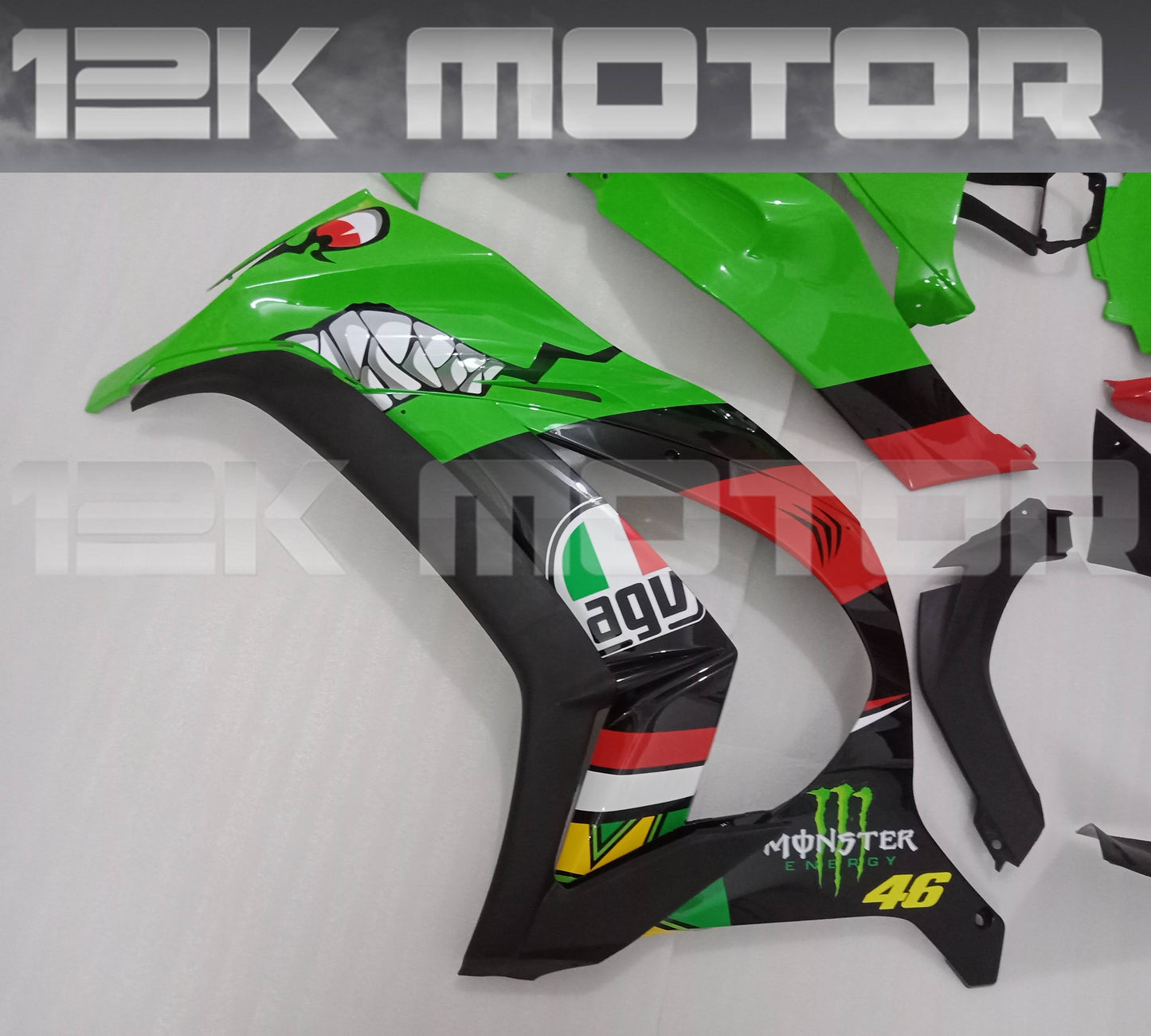 Green Shark Fairing Kit For 2011 2012 2013 2014 2015 Kawasaki ZX-10R