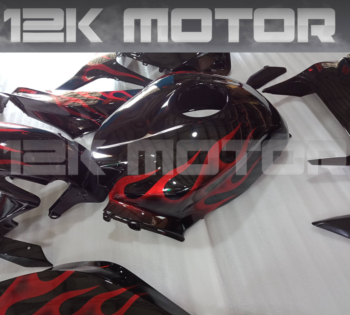 Red Flame Fairing fit HONDA CBR600RR 2009 2010 2011 2012