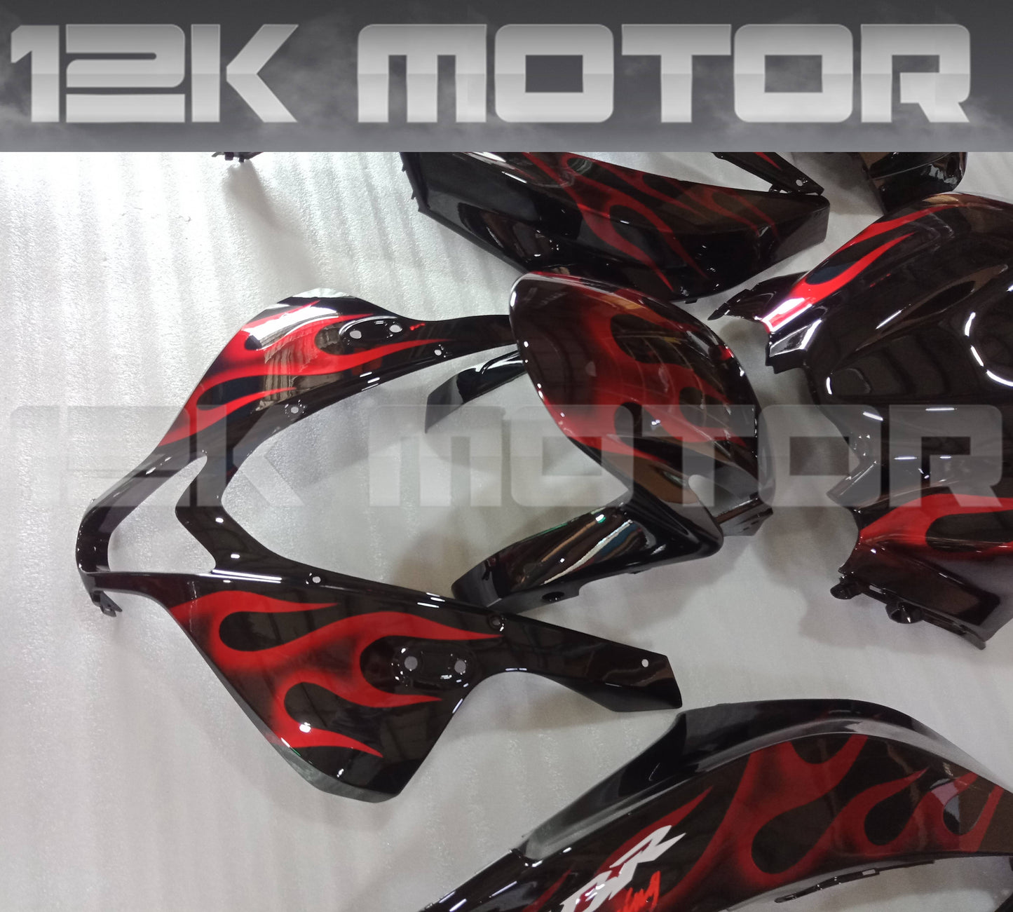 Red Flame Fairing fit HONDA CBR600RR 2009 2010 2011 2012
