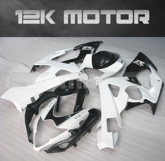 White and Black Fairing Fit for SUZUKI GSXR 1000 2005 2006 Aftermarket Fairing Kit