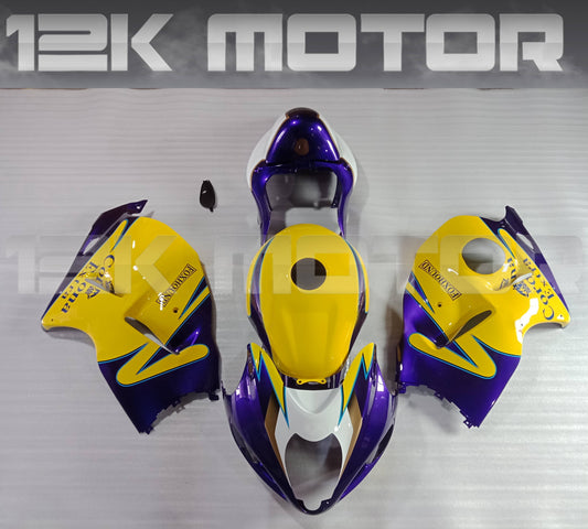 Yellow Purple Corona Design Fairing Kit For SUZUKI Hayabusa GSX1300R 1999 to 2007