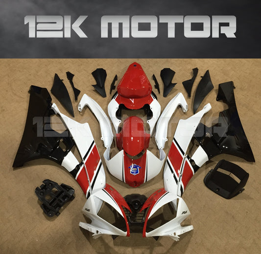 RED WHITE FAIRING KIT fit for Yamaha 2006 2007 R6 Fairing Kits