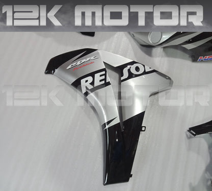 Silver and Black Repsol Fairing Kit For HONDA CBR1000RR 2008 2009 2010 2011
