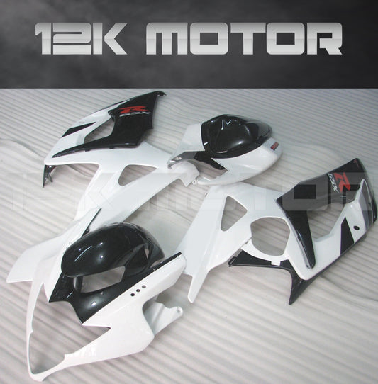 White and Black Fairing Fit for SUZUKI GSXR 1000 2005 2006 Aftermarket Fairing Kit