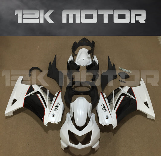 White Black Bike Fairings for Ninja 250R EX250 2008 - 2012