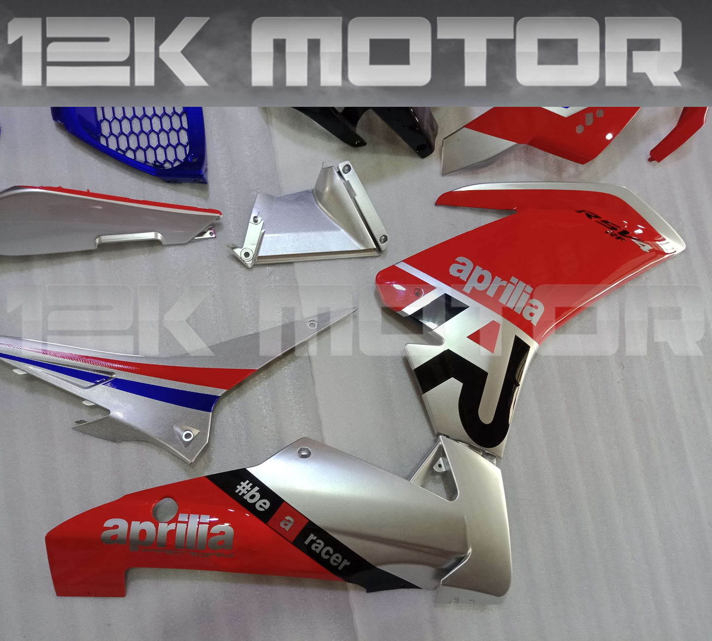 Blue Red Silver Fairing Kit For Aprilia RSV4 2009 - 2019