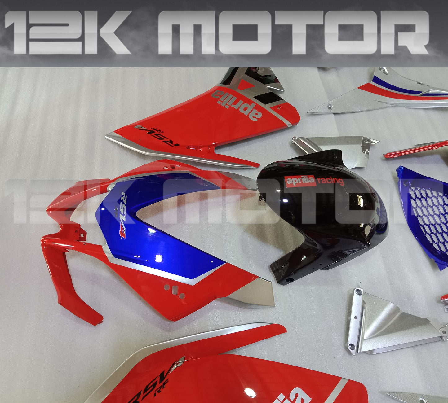 Blue Red Silver Fairing Kit For Aprilia RSV4 2009 - 2019