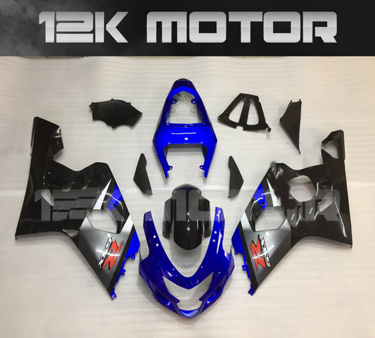 Blue Black Fairing Kit For SUZUKI GSXR 600/750 2004 2005