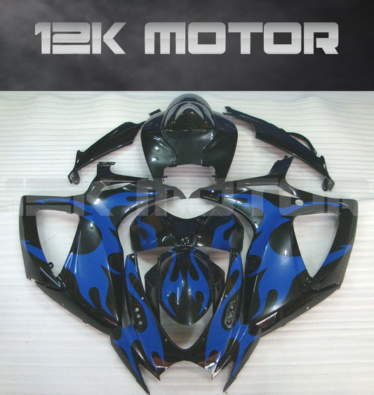 Blue Flame Fairing Fit For SUZUKI GSXR 600/750 2006 2007 Aftermarket Fairing Kit