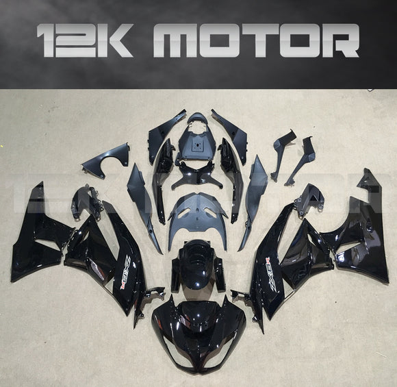 Black Aftermarket Fairing Kit fit 2009 to 2012 ZX-6R