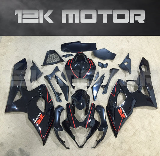 Black with Red stripes Fairing Fit for SUZUKI GSXR 1000 2005 2006 Aftermarket Fairing Kit