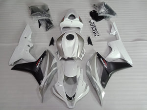 ---AU STOCKING---White Silver Fairing Kit For Honda CBR600RR 2007 2008