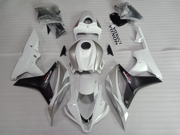 ---AU STOCKING---White Silver Fairing Kit For Honda CBR600RR 2007 2008