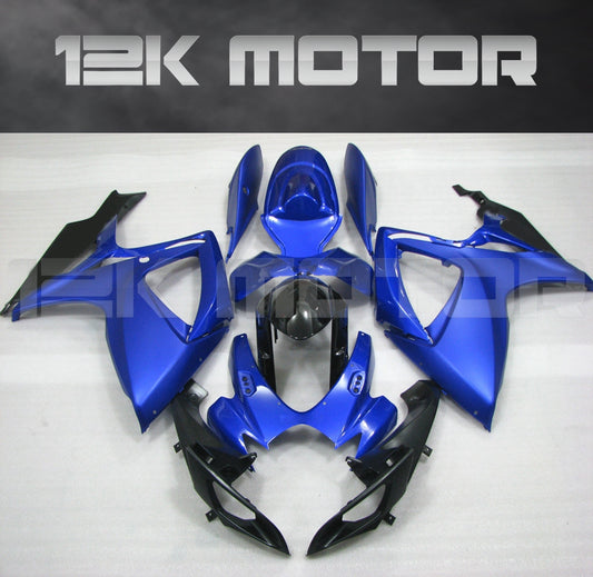 Matt Blue Fairing Fit For SUZUKI GSXR 600/750 2006 2007 Aftermarket Fairing Kit