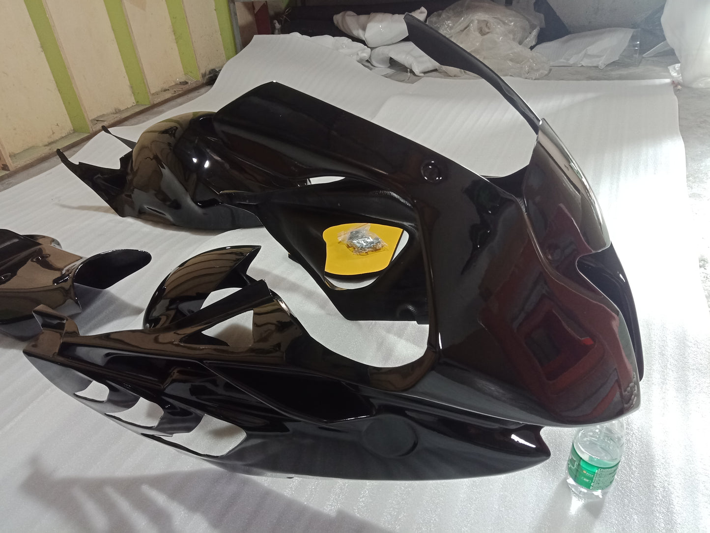BMW S1000RR Black Race Fairing Kit Fiberglass 2009 2010 2011