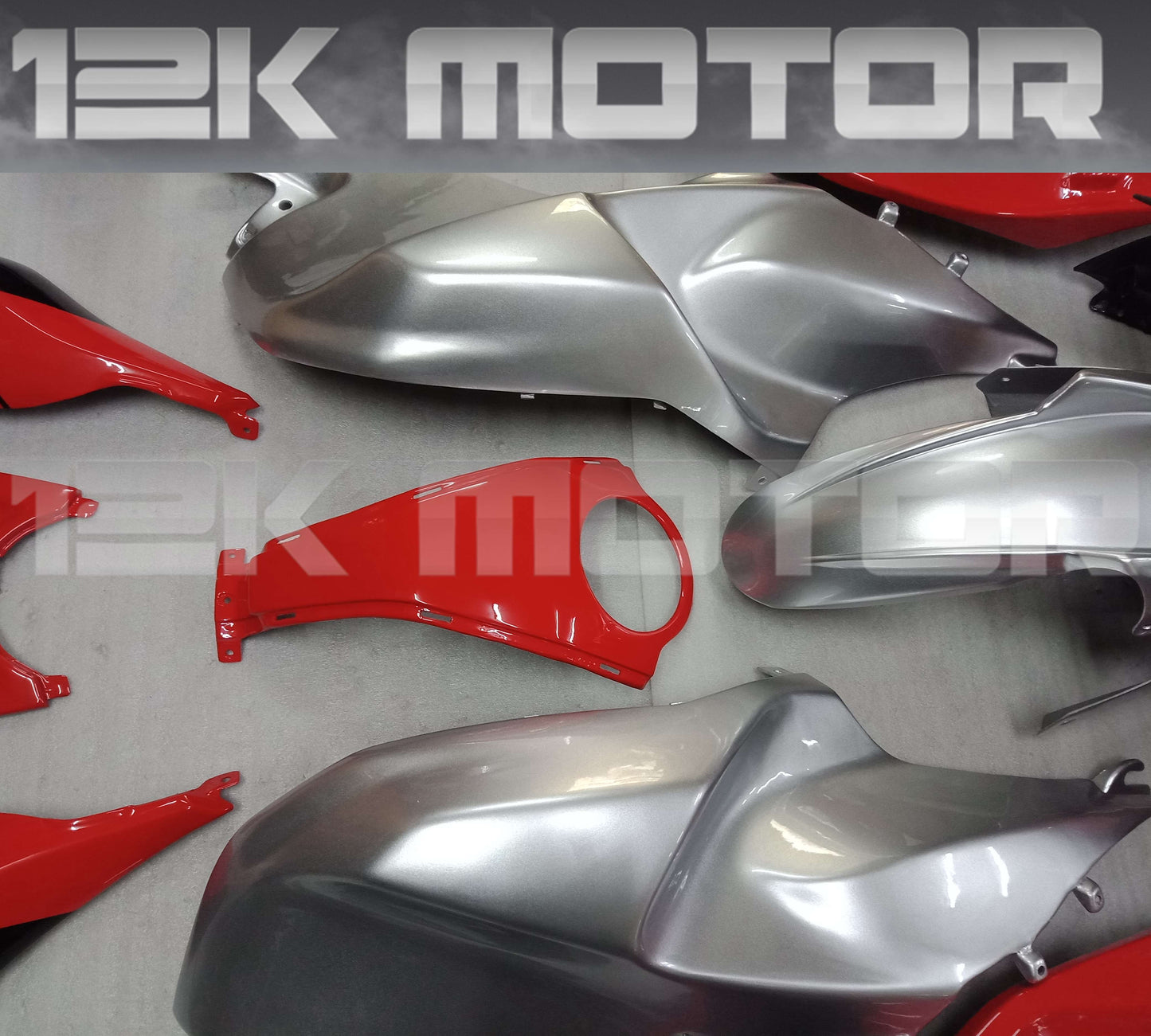 Red Black Silver Fairing Kit For BMW K1200S K1200 2005 2006 2007 2008