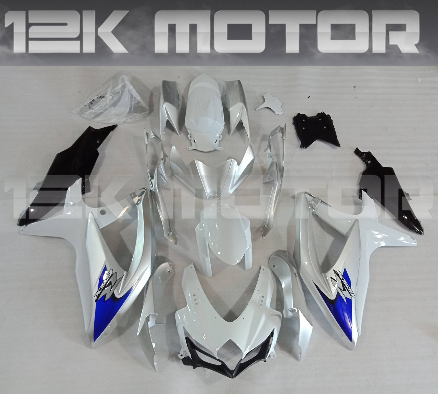 Silver Blue Fairing Fit for SUZUKI GSXR 600/750 2008-2010 Aftermarket Fairing Kit