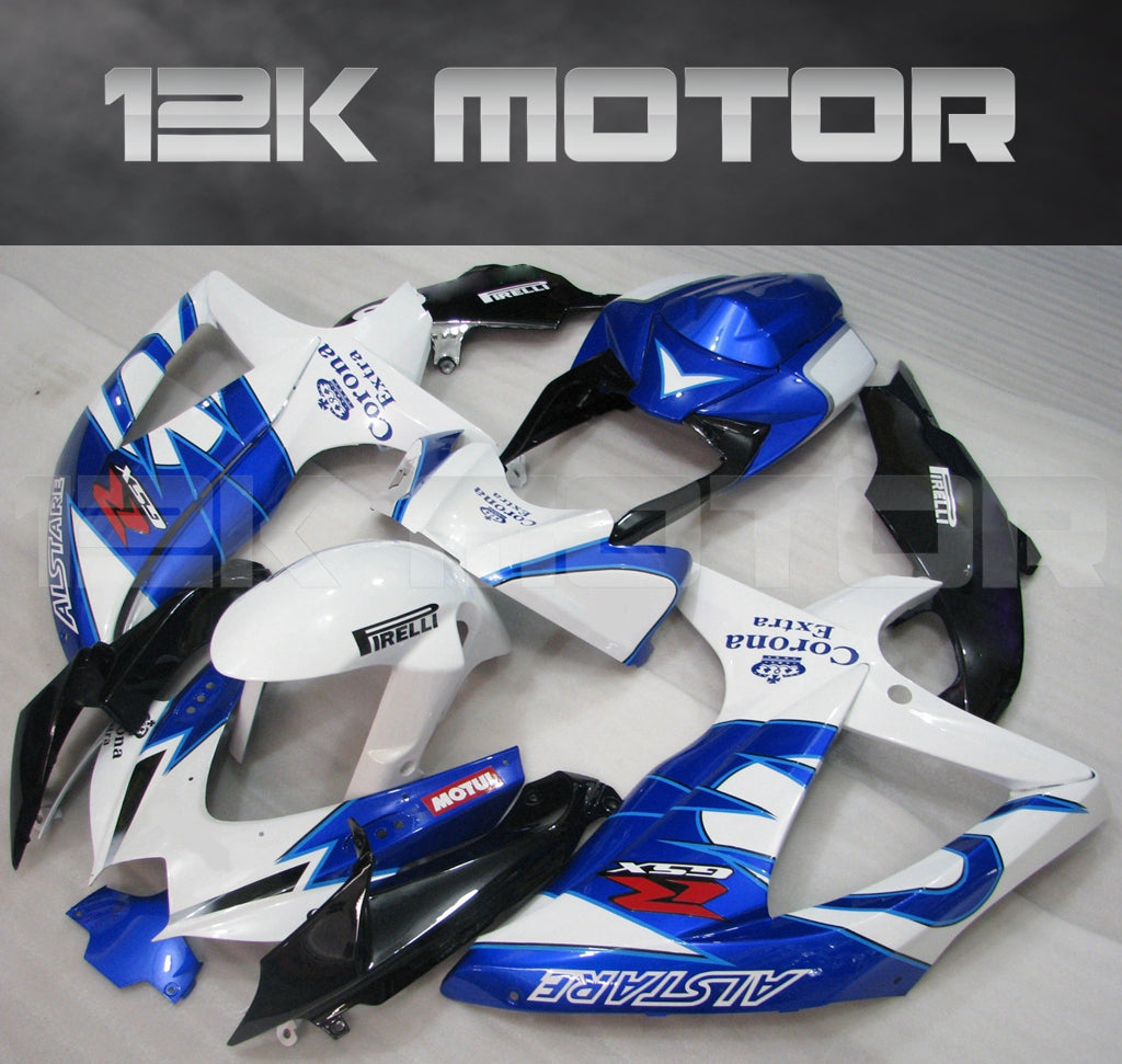 Blue White Color Fairing Fit for SUZUKI GSXR 600/750 2008-2010 Aftermarket Fairing Kit