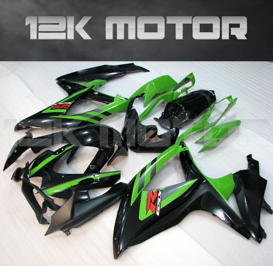 Black Green Fairing Fit for SUZUKI GSXR 600/750 2008-2010 Aftermarket Fairing Kit