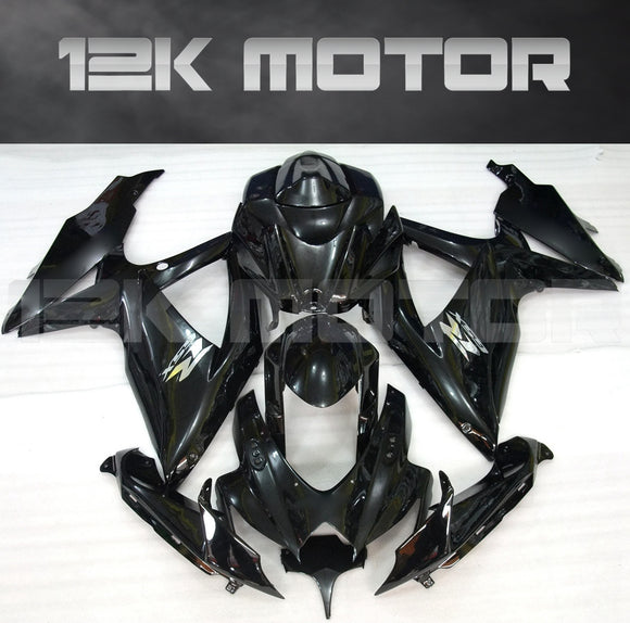 NT FAIRING Injection Molded Matte/Glossy Black Fairing Kit For Suzuki GSXR 600/750 (2008-2010)