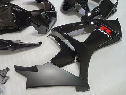 ---AU STOCKING---Fit Suzuki GSXR GSX-R 1000 2007 2008 Plain Gloss Black Fairing Kit