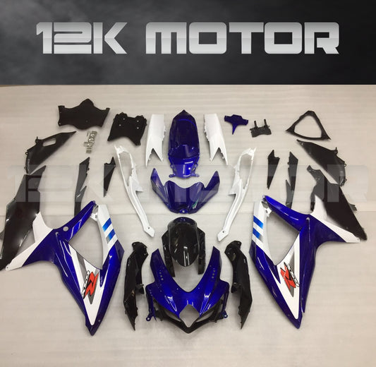 Blue White Design Fairing Fit for SUZUKI GSXR 600/750 2008-2010 Aftermarket Fairing Kit