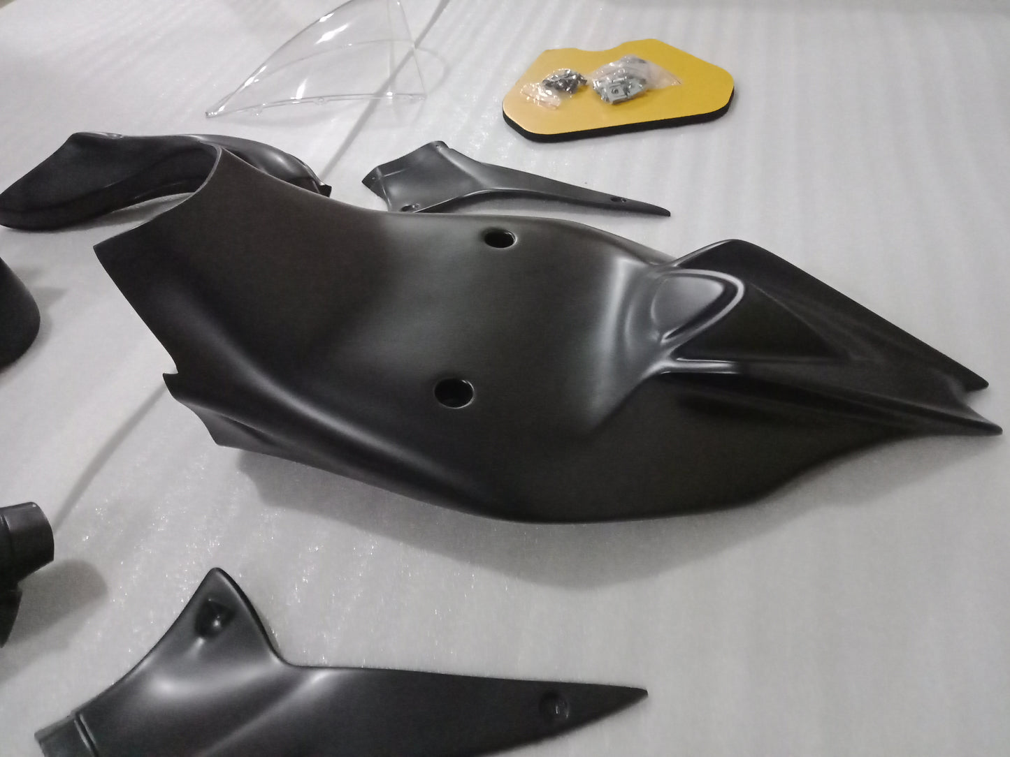 Aprilia RSV4 Black Race Fairing Kit Fiberglass Track Fairing Set 2009-2016