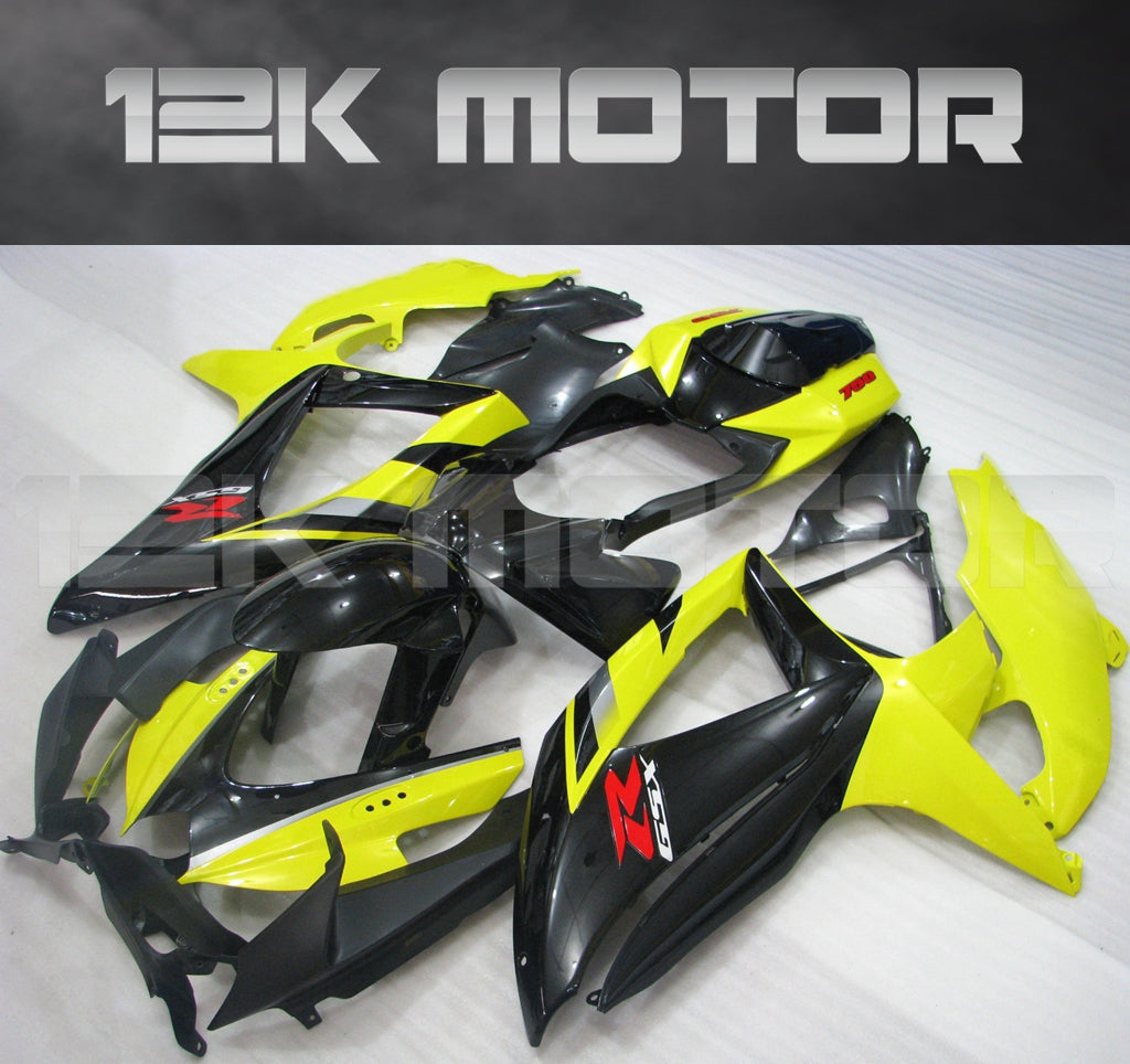 Yellow Black Fairing Fit for SUZUKI GSXR 600/750 2008-2010 Aftermarket Fairing Kit
