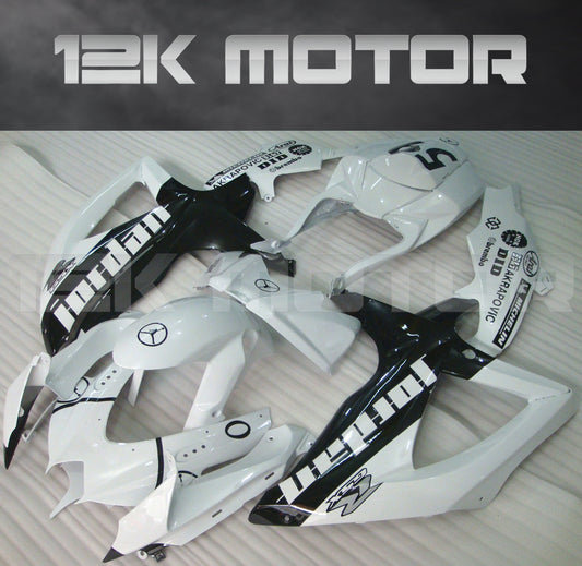 White Jordan Fairing Fit for SUZUKI GSXR 600/750 2008-2010 Aftermarket Fairing Kit