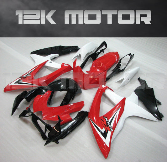 Red White Fairing Fit for SUZUKI GSXR 600/750 2008-2010 Aftermarket Fairing Kit