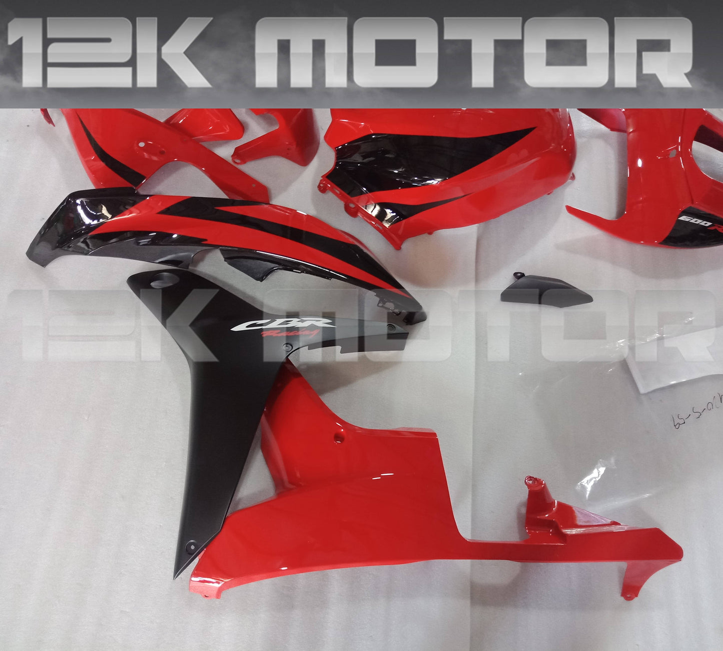 Black and Red Honda Fairings Fit CBR600RR Fairings 2007 2008