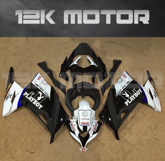 Playboy Black Fairing Kit For Ninja 300 Fairings 2013 2014 2015 2016 2017 Aftermarket