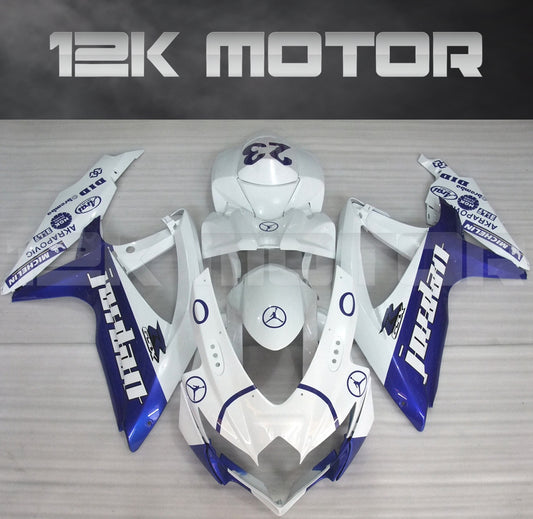 Blue White Jordan Fairing Fit for SUZUKI GSXR 600/750 2008-2010 Aftermarket Fairing Kit
