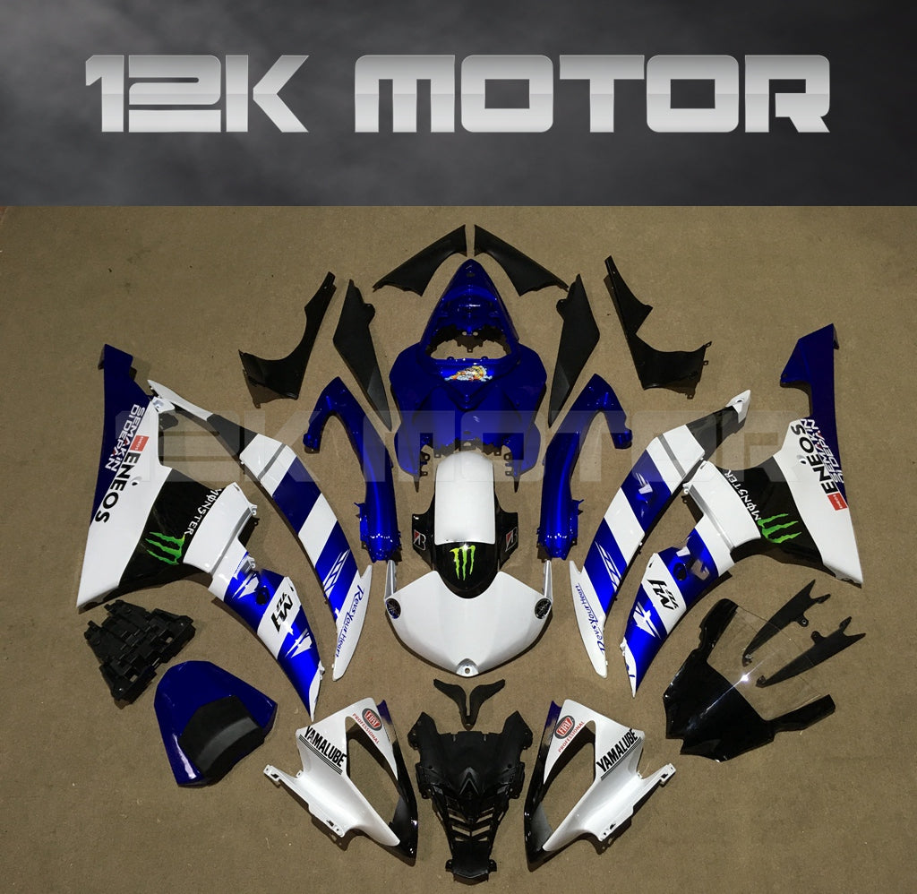 Blue White Fairing Kits fit for Yamaha 2008-2016 R6 Fairing Kits