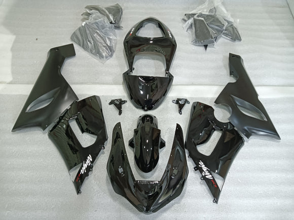 ---AUSTOCKING---Gloss BLack Fairing Kit For Kawasaki ZX-6R 2005 2006