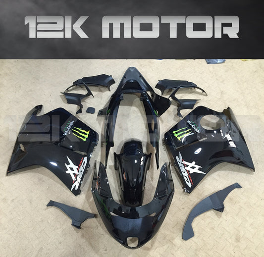 HONDA CBR1100XX Blackbird All Black Fairing 1996 1997 1998 - 2007