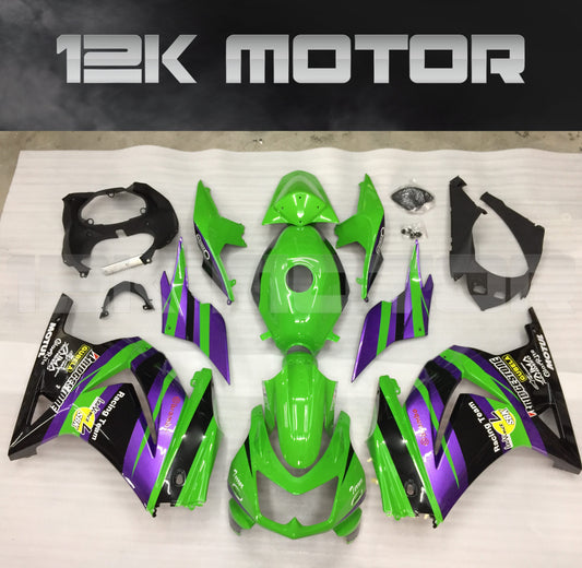 Green Black Fairings for Ninja 250R EX250 2008 - 2012