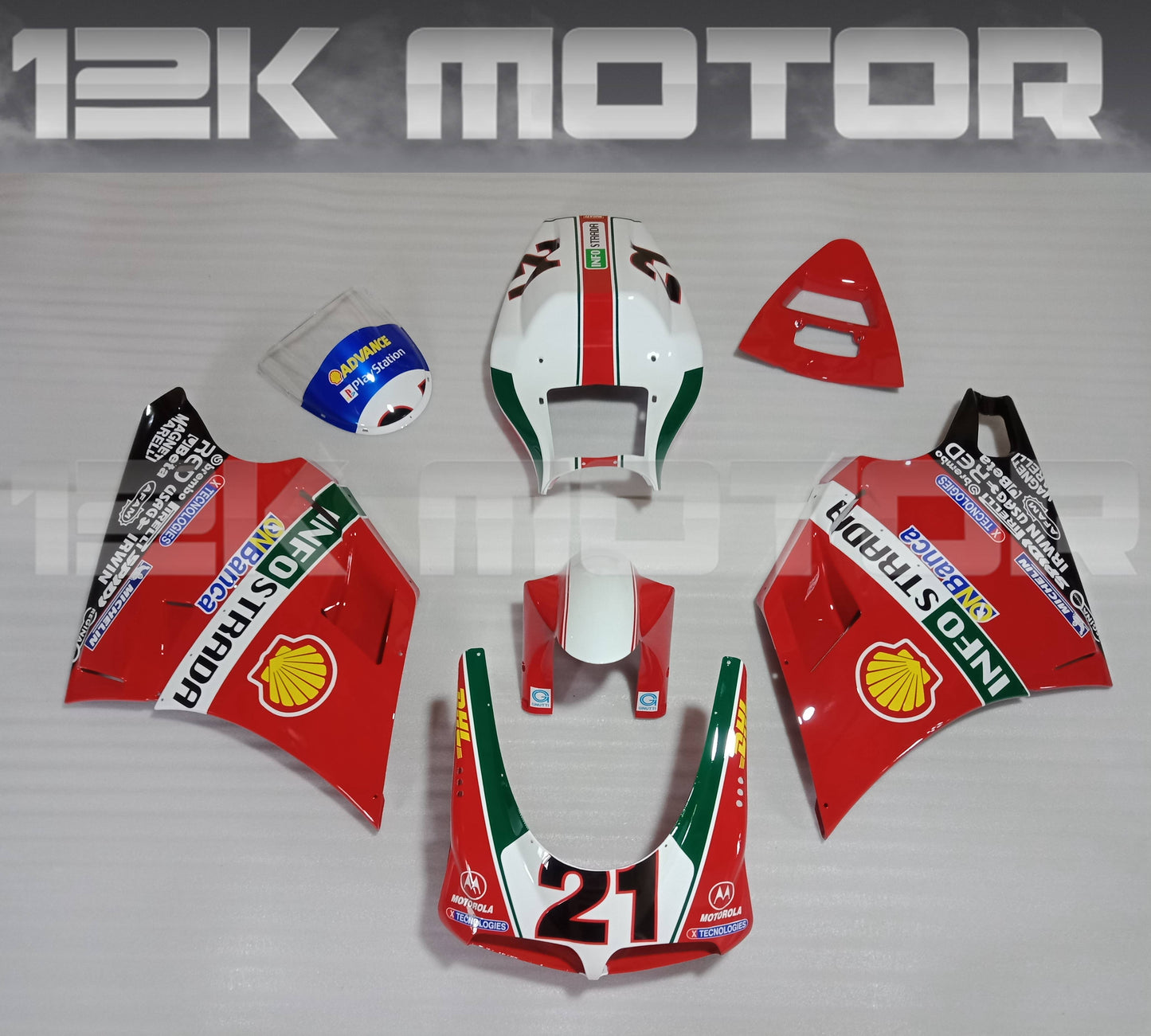 Shell Scheme Fairing Kit For Ducati 748 916 996