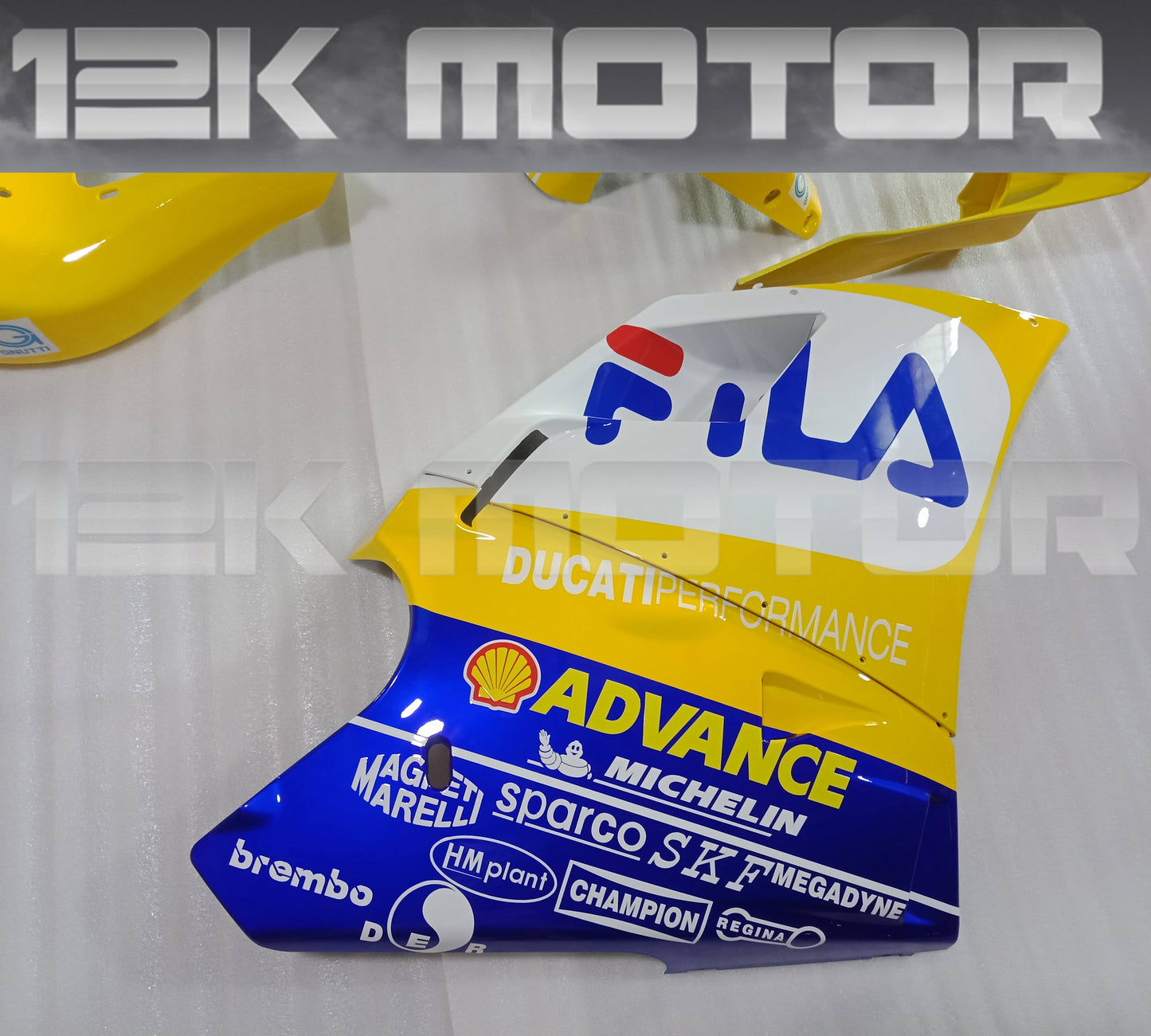 Yellow FILA Design Fairing Kit For Ducati 748 916 996