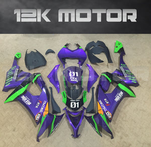 Purple Fairing kit fit 2008 to 2010 ZX-10R