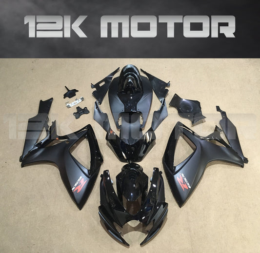 Matt Black Fairing Fit For SUZUKI GSXR 600/750 2006 2007 Aftermarket Fairing Kit