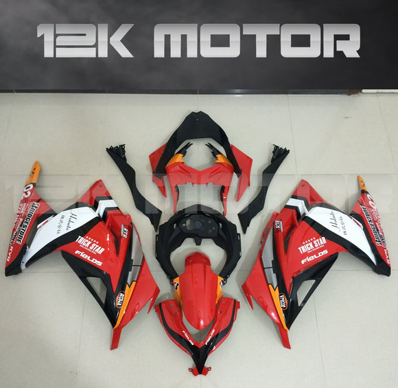 Ninja 300 2013 - 2017 Red Fairing kits