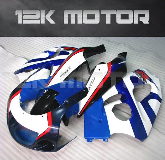 Blue White Red Fairing Kit For SUZUKI GSXR 600 GSX-R 750 1996-1999