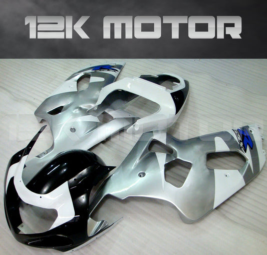 White and Silver Fairing Fit For SUZUKI GSXR 600/750 2000-2003 Aftermarket Fairing Kit