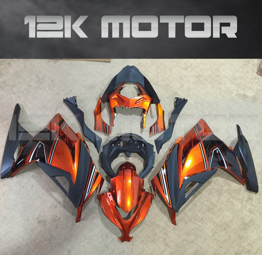 Orange Matt Black Fairing Kit For Ninja 300 Fairings 2013 2014 2015 2016 2017 Aftermarket