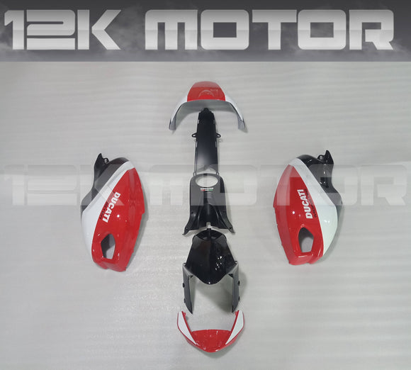 Red Black White Color Fairing For Ducati Monster 659 696 1100