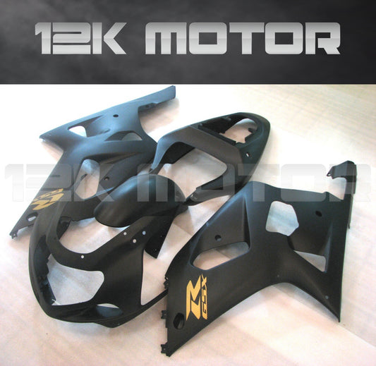 Matt Black and Gold Fairing Fit For SUZUKI GSXR 600/750 2000-2003 Aftermarket Fairing Kit