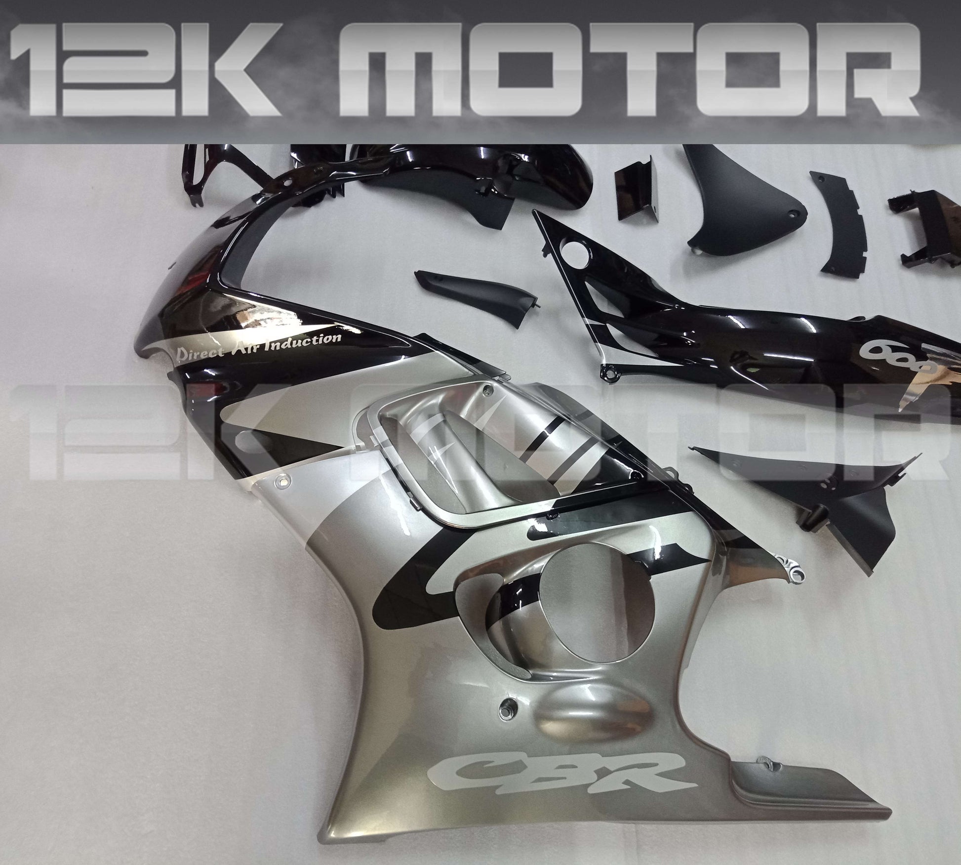 Black Silver Fairing kits Fit HONDA CBR600F 1995 1996 1997 1998
