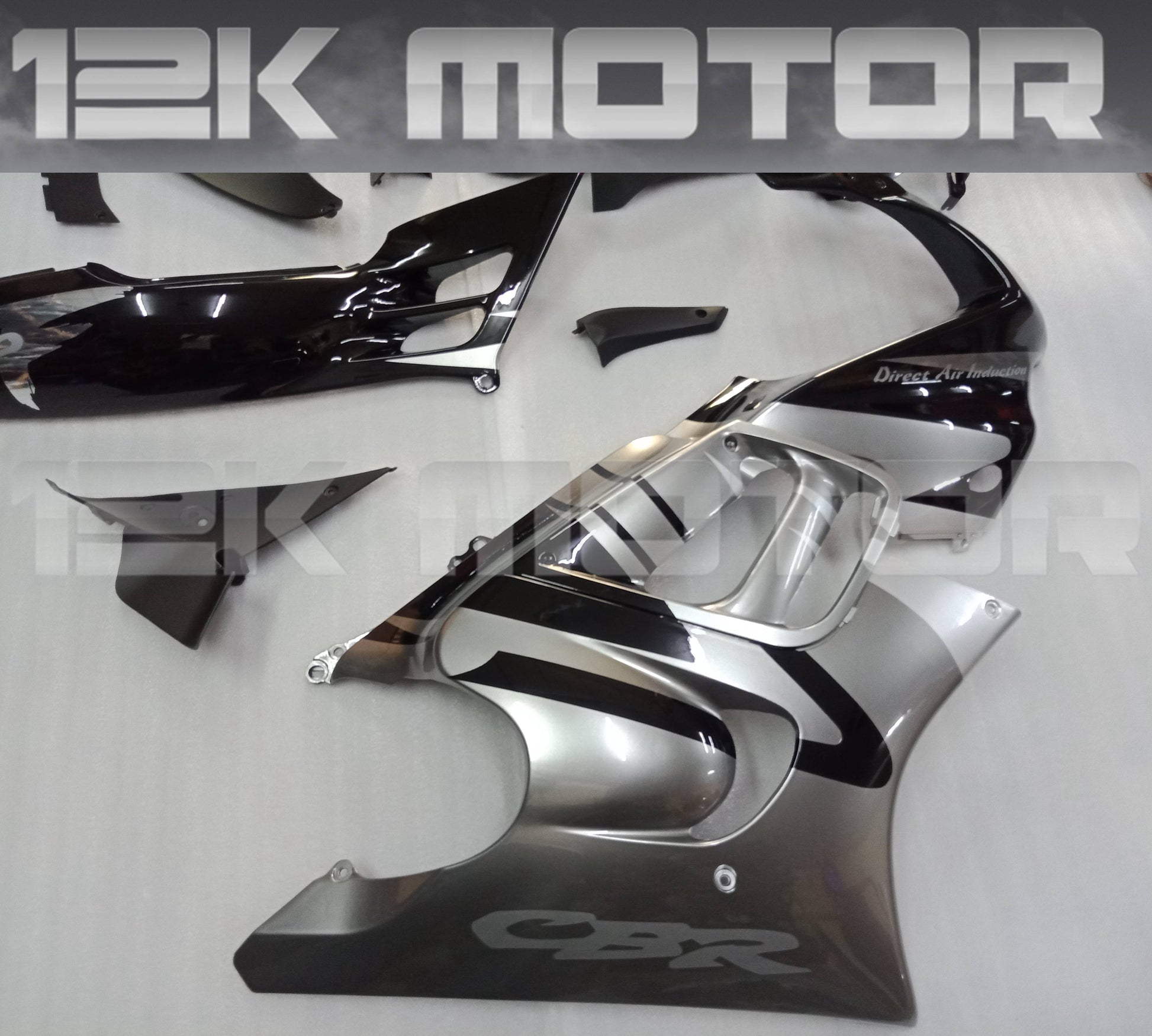 Black Silver Fairing kits Fit HONDA CBR600F 1995 1996 1997 1998